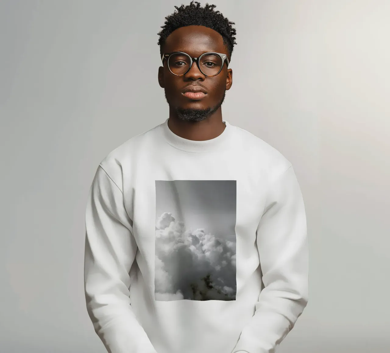 Clouds II sweatshirt by Sebastian Hilgetag