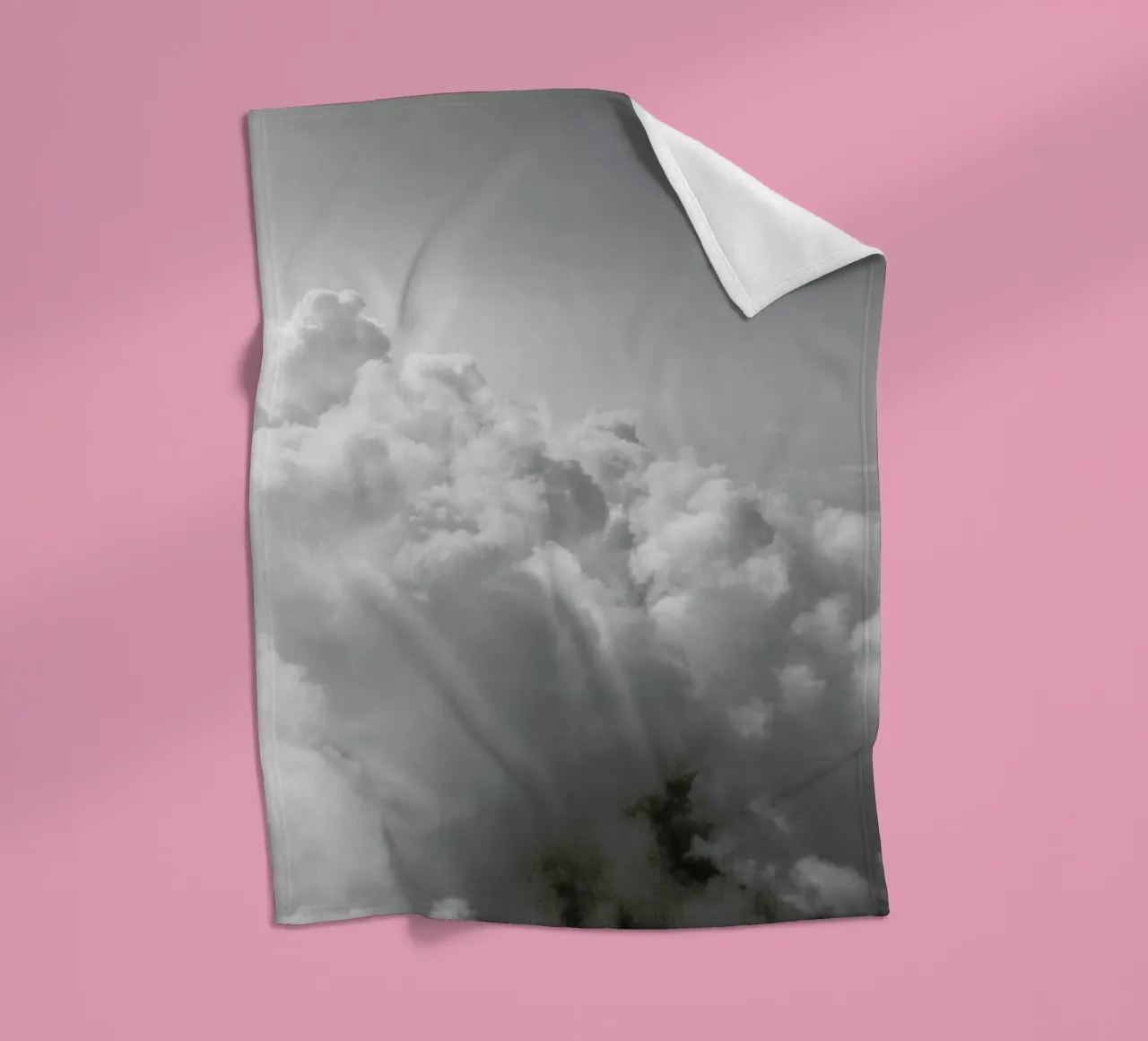 Clouds II fleecedeken van Sebastian Hilgetag