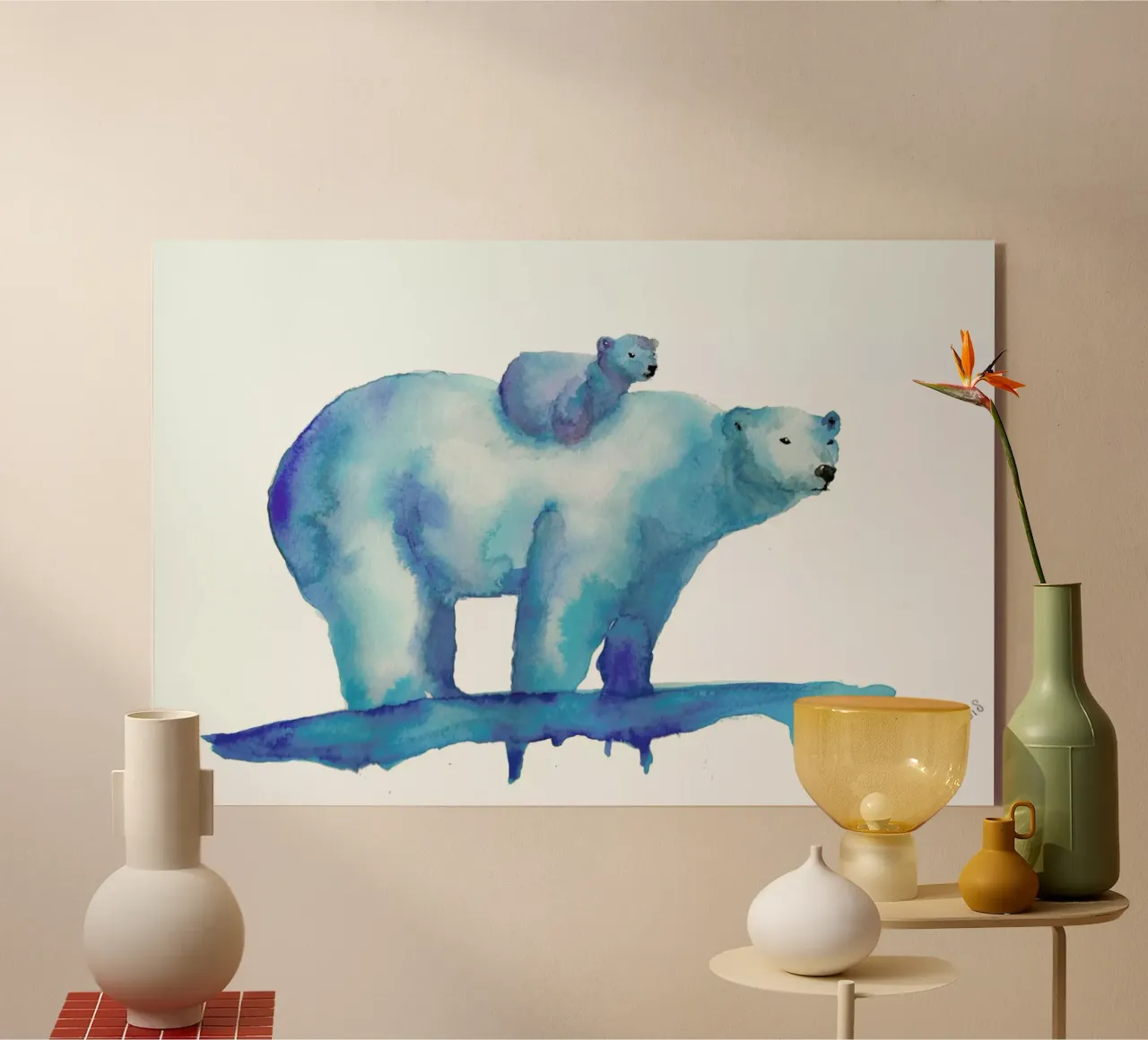 Polar Bears plexiglass da Larissa van der Laan