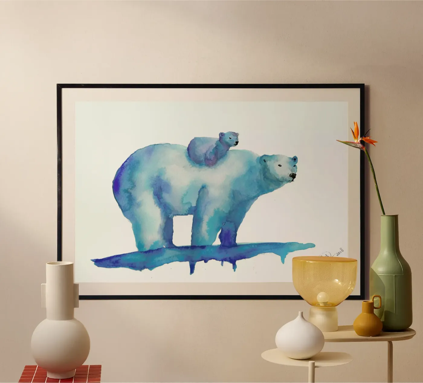 Polar Bears poster da Larissa van der Laan