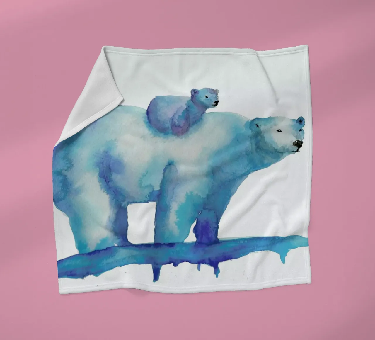 Polar Bears coperta in pile da Larissa van der Laan