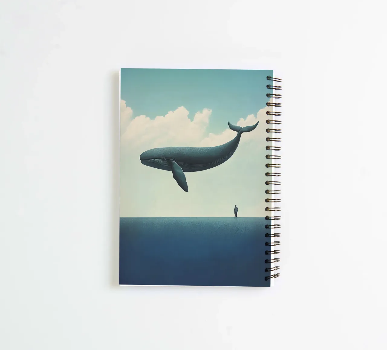 The whale spiral notebook by Nikis Art Studio