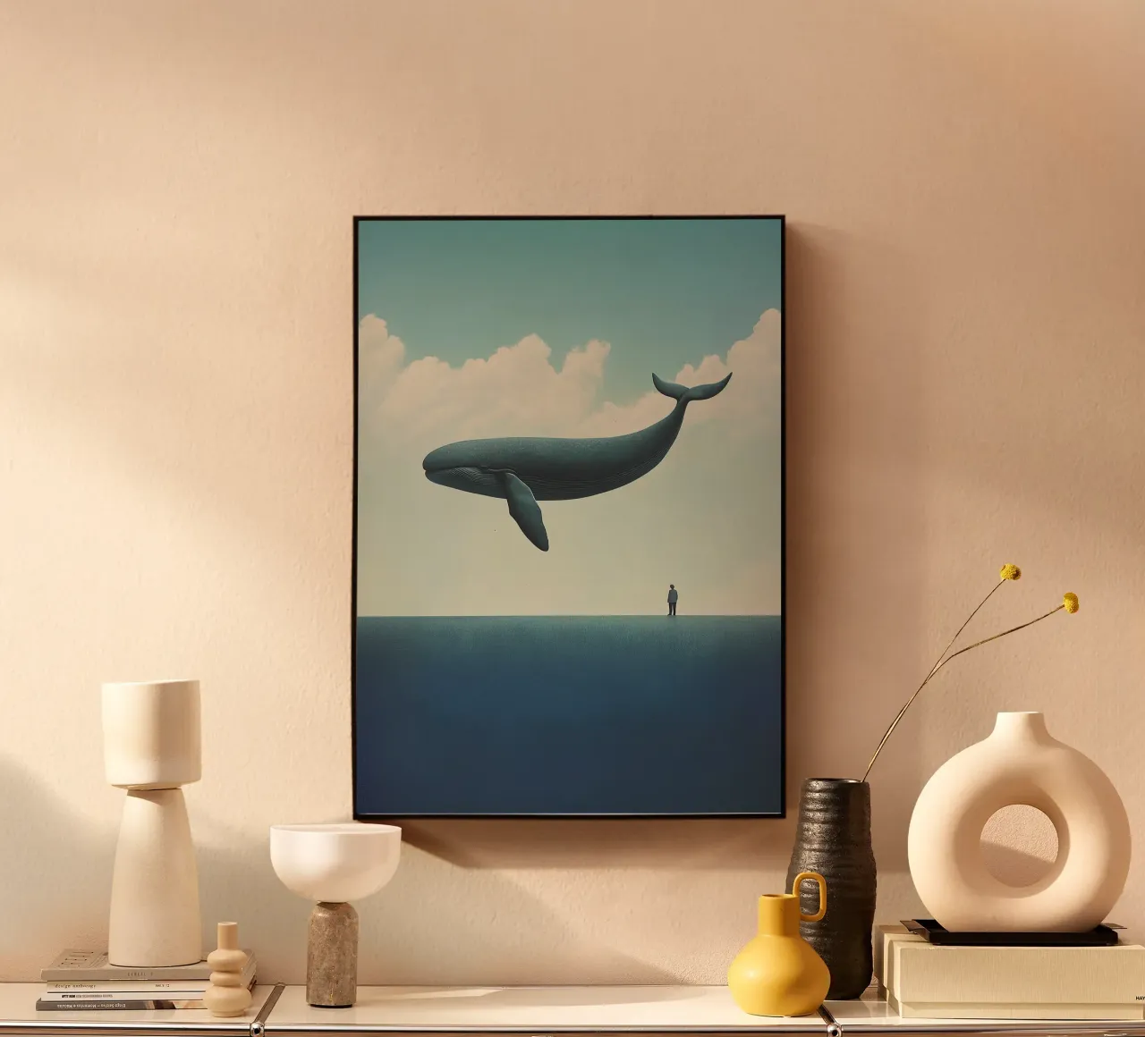 La balena alluminio dibond da Nikis Art Studio