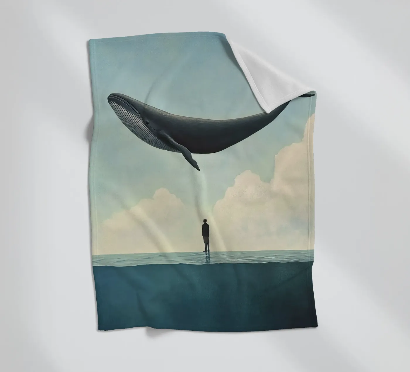 Wal fleece blanket by Nikis Art Studio