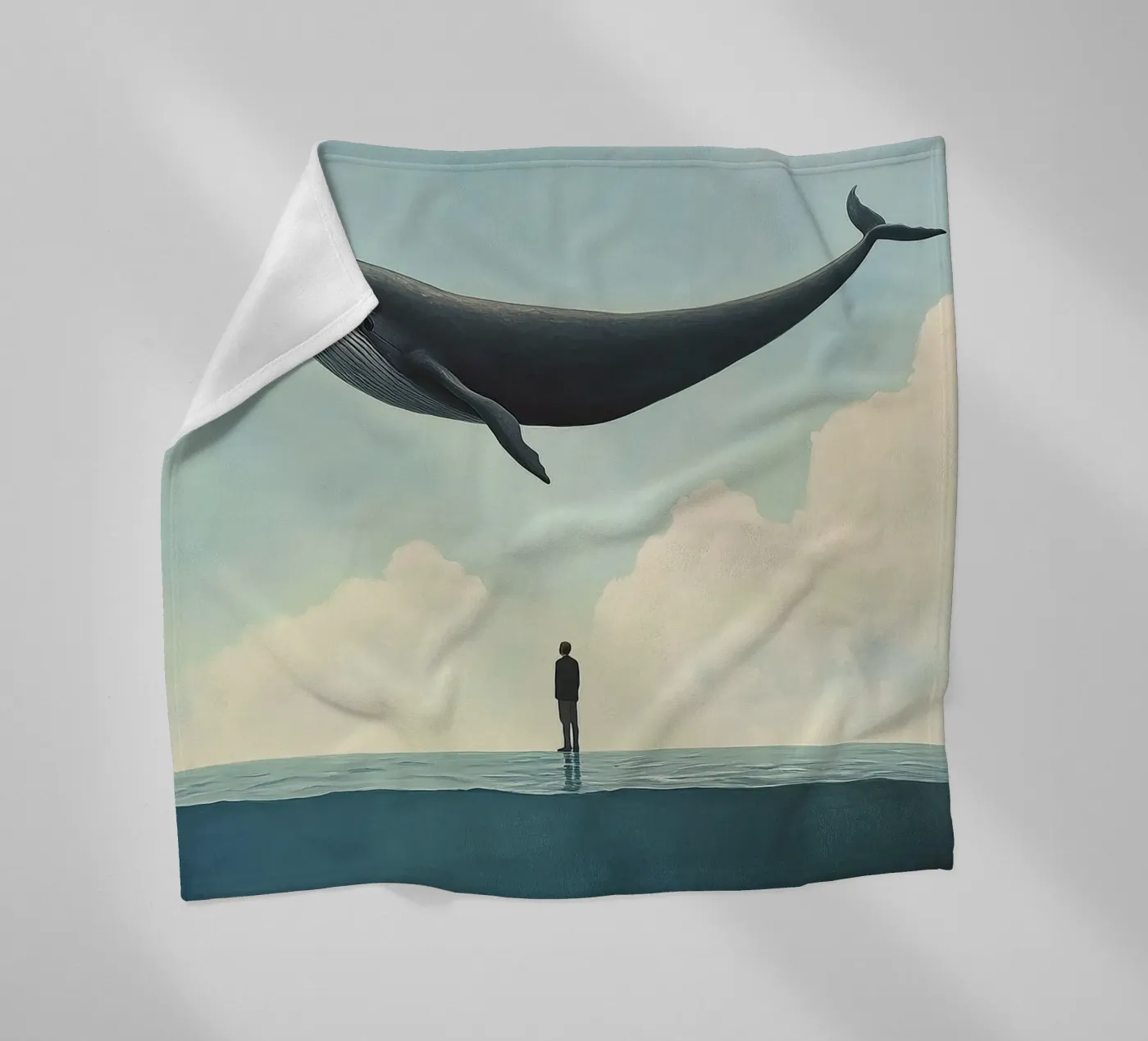 Wal fleece blanket by Nikis Art Studio