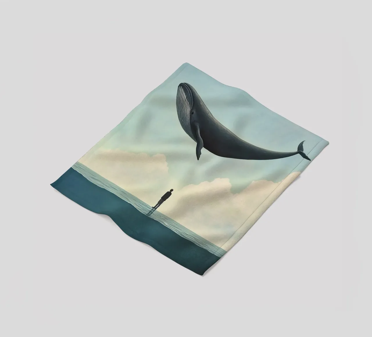 Wal Fleecedecke von Nikis Art Studio