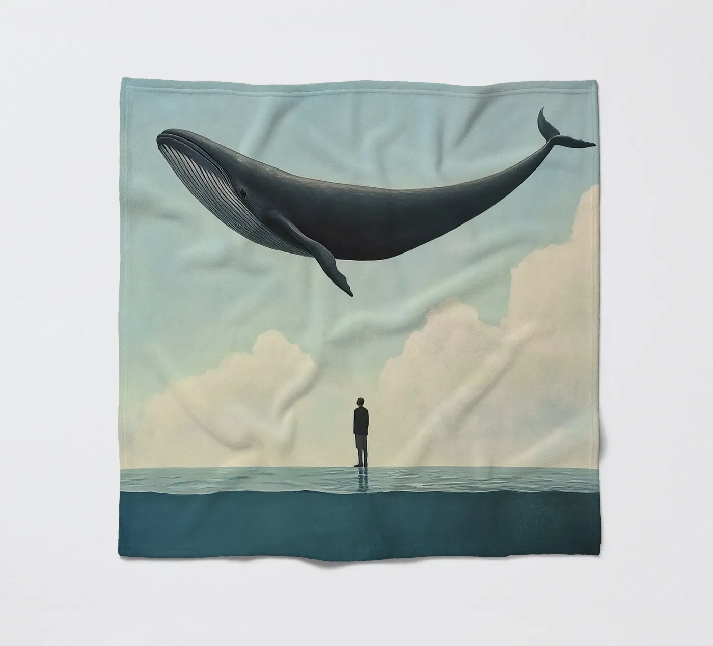 Wal fleece blanket by Nikis Art Studio