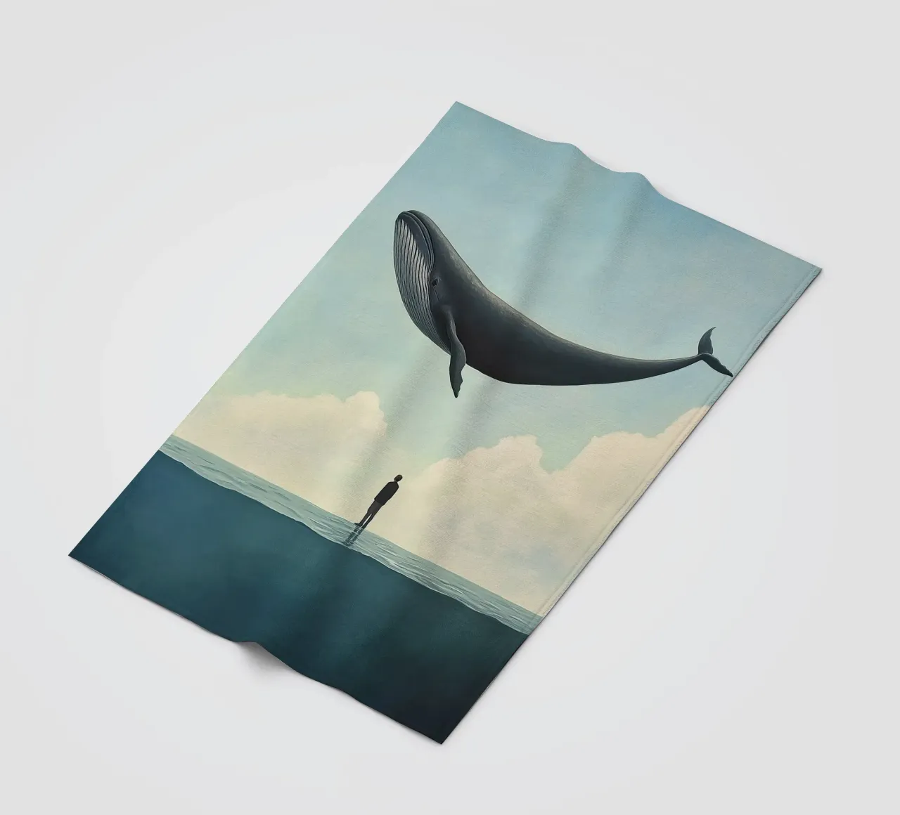 Wal Fleecedecke von Nikis Art Studio