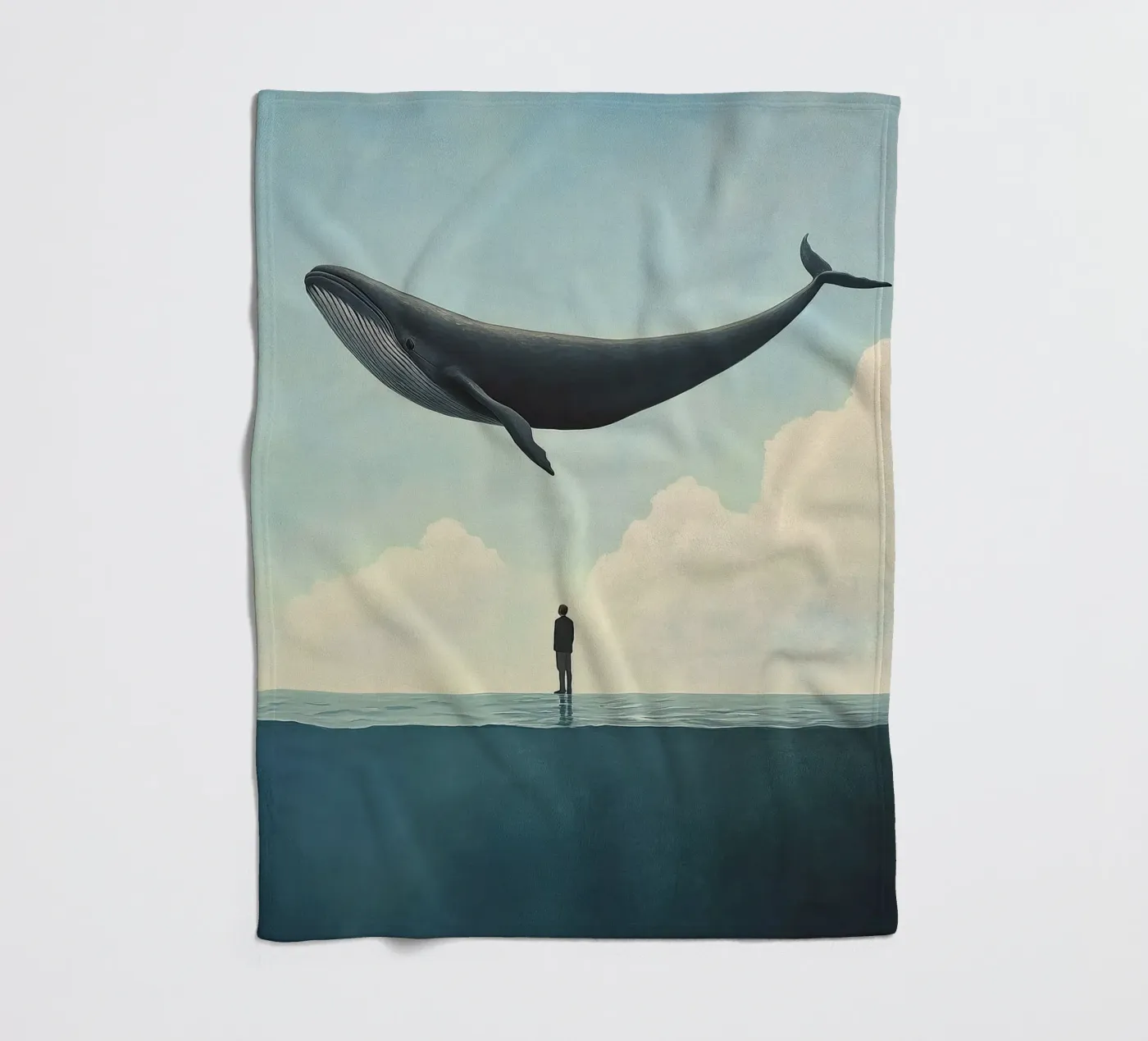 Wal fleece blanket by Nikis Art Studio