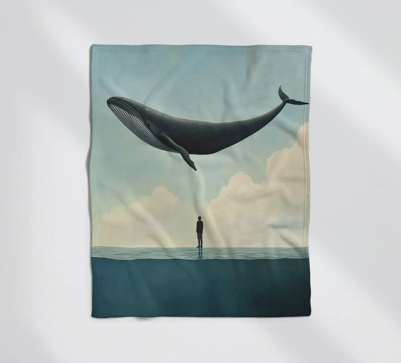 Wal fleece blanket by Nikis Art Studio
