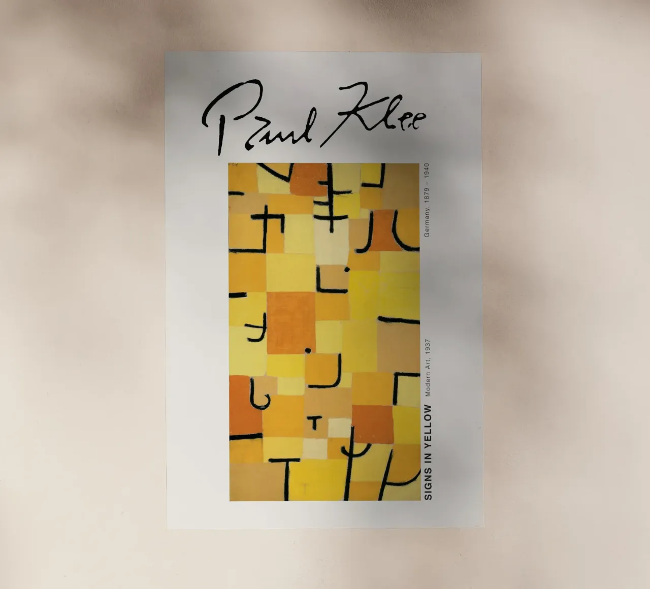 Paul Klee - Segni in giallo pellicola backlit da Old Masters