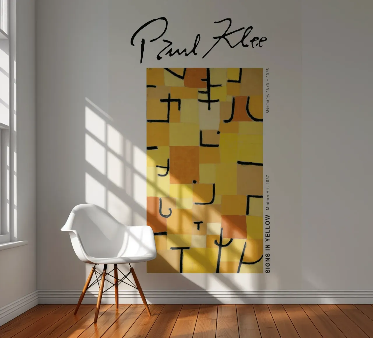 Paul Klee - Signs in Yellow photo wallpaper by Old Masters
