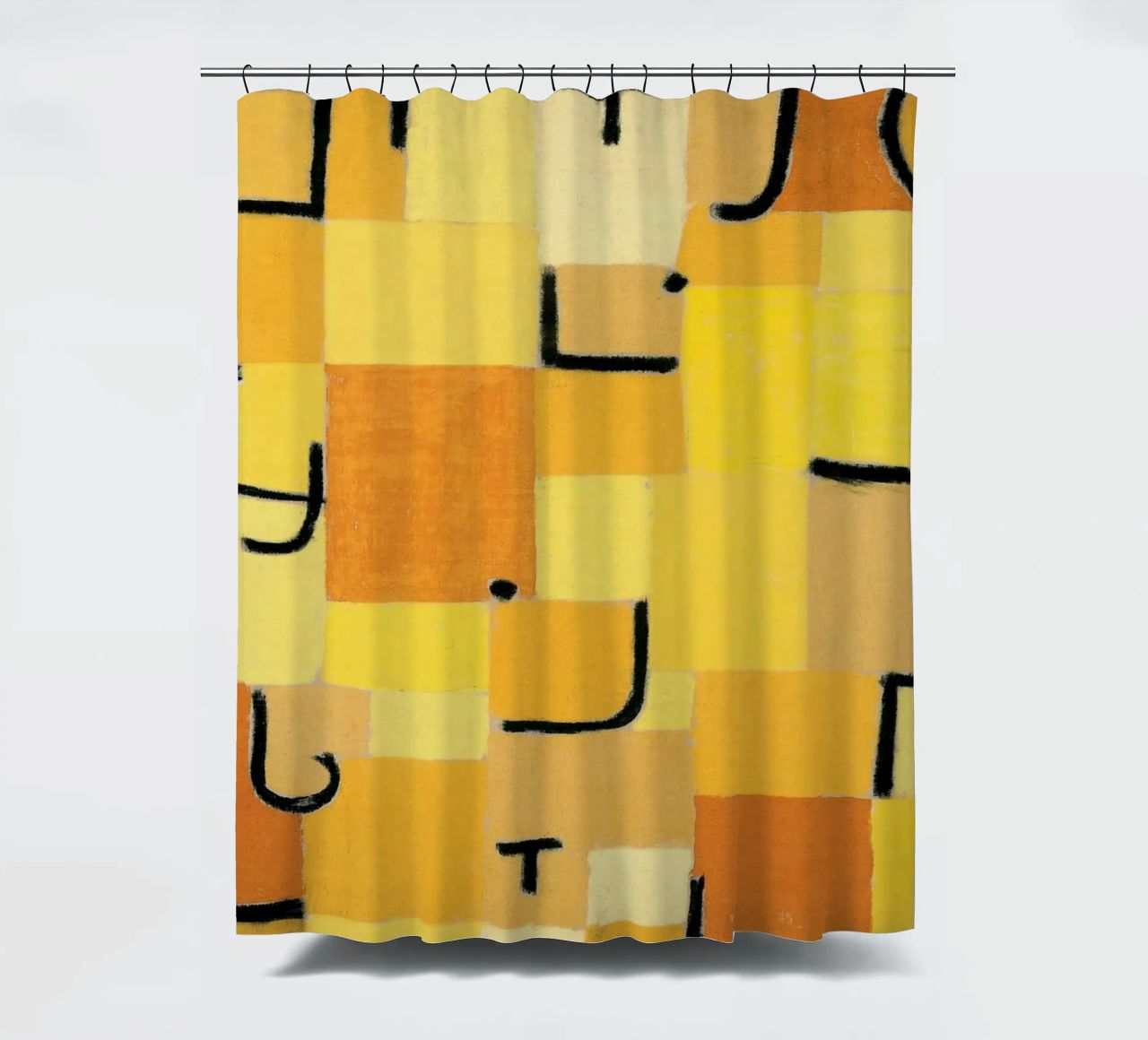 Paul Klee - Signes en jaune rideau de douche de Old Masters