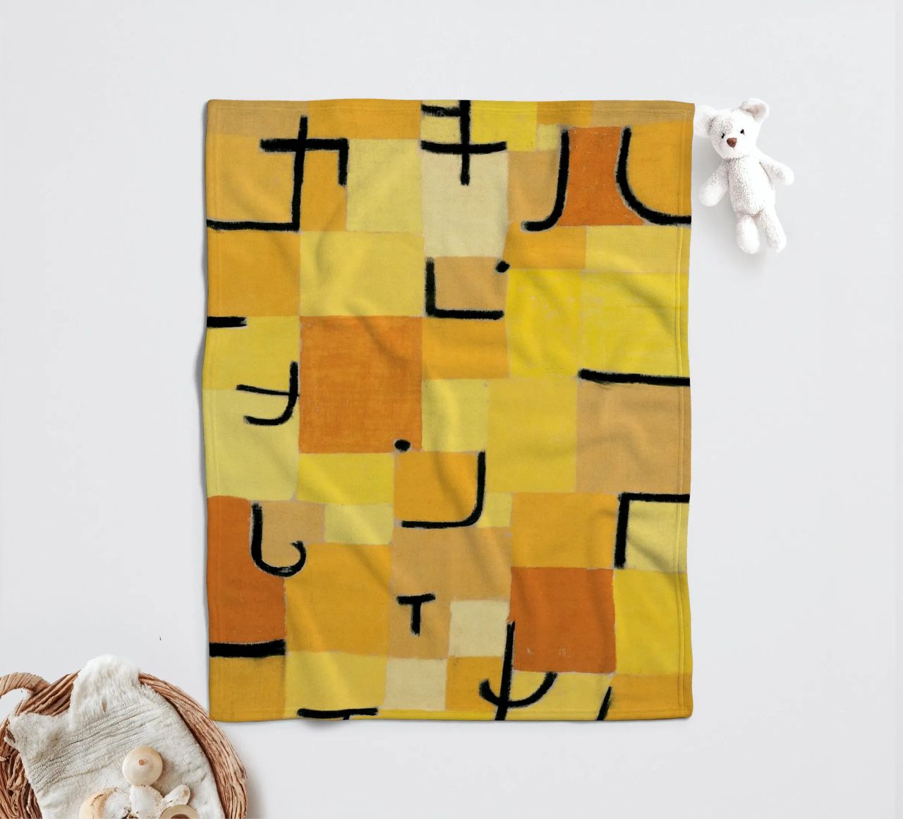 Paul Klee - Signes en jaune plaid polaire de Old Masters