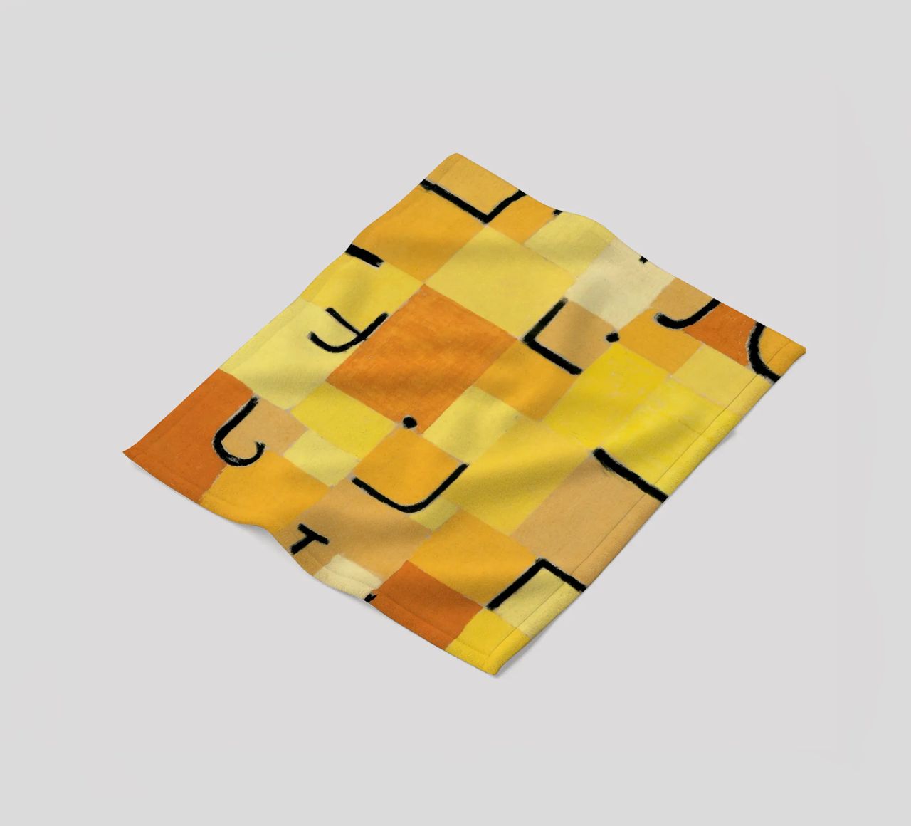 Paul Klee - Signes en jaune plaid polaire de Old Masters