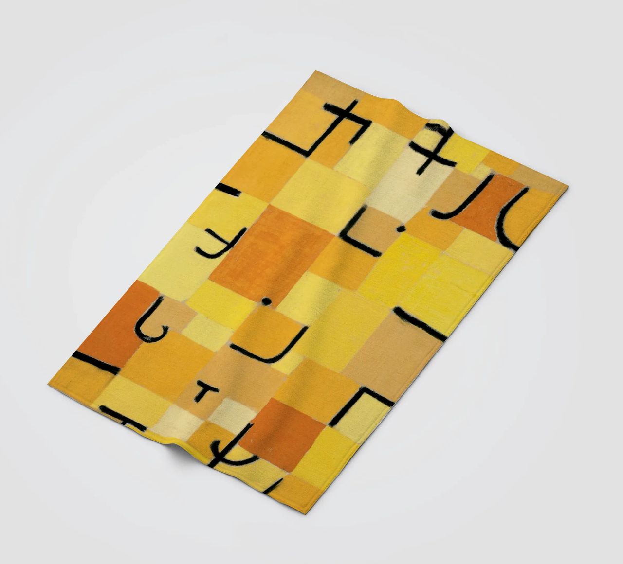 Paul Klee - Signes en jaune plaid polaire de Old Masters