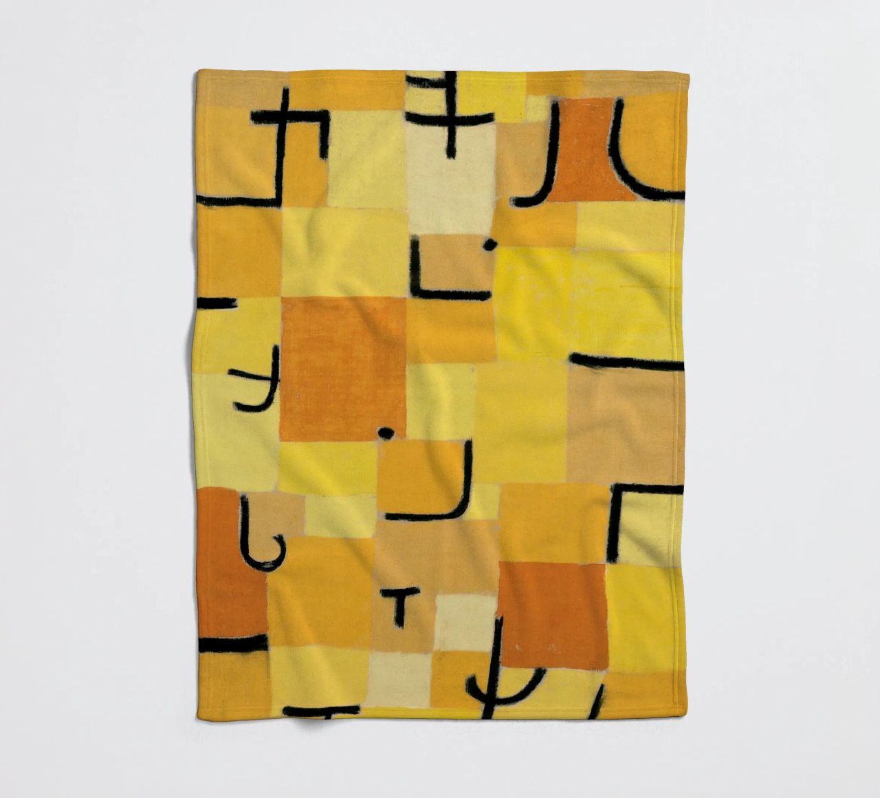 Paul Klee - Signes en jaune plaid polaire de Old Masters