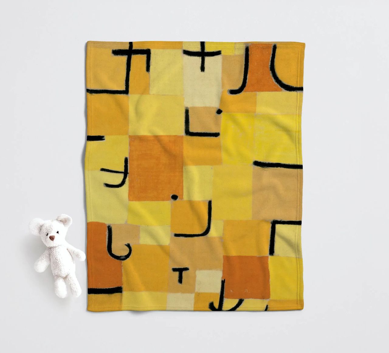 Paul Klee - Signes en jaune plaid polaire de Old Masters