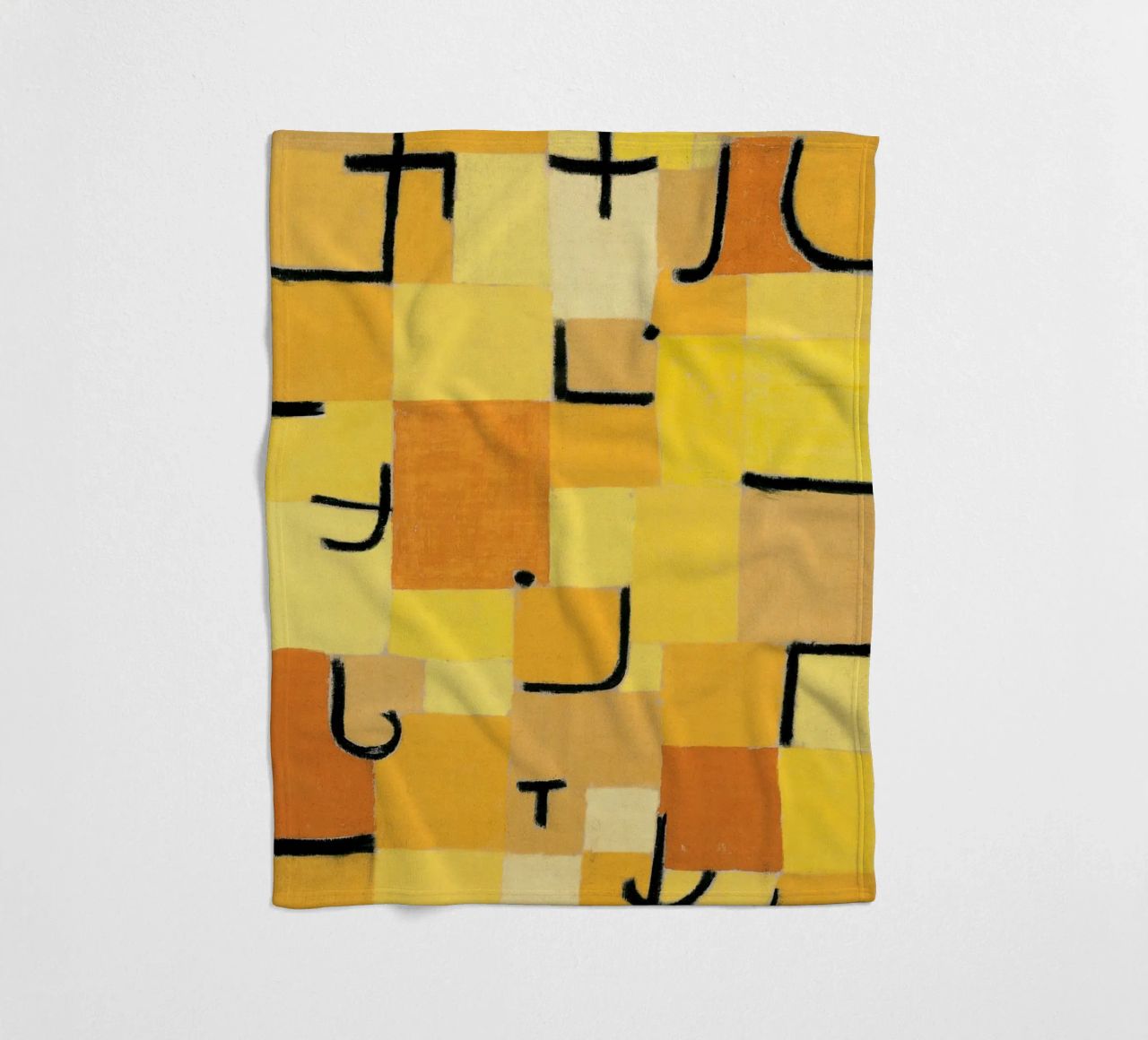 Paul Klee - Signes en jaune plaid polaire de Old Masters