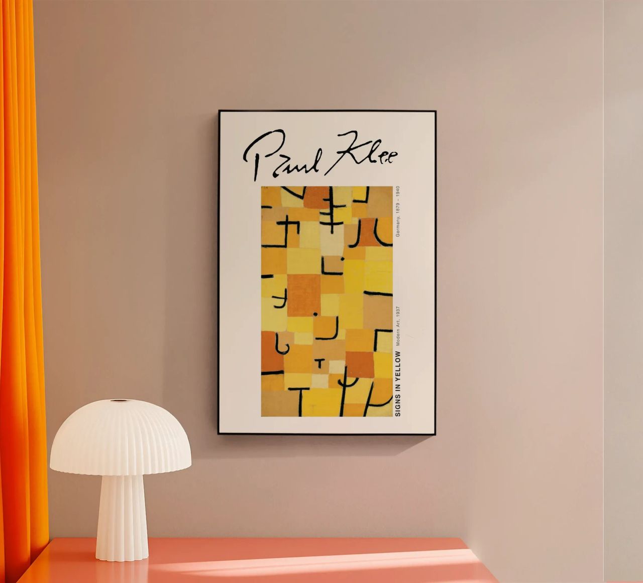 Paul Klee - Signes en jaune plexiglas de Old Masters
