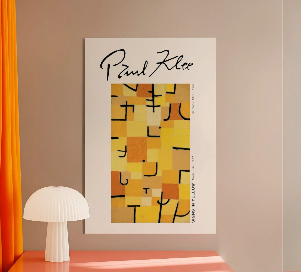 Paul Klee - Signes en jaune plexiglas de Old Masters