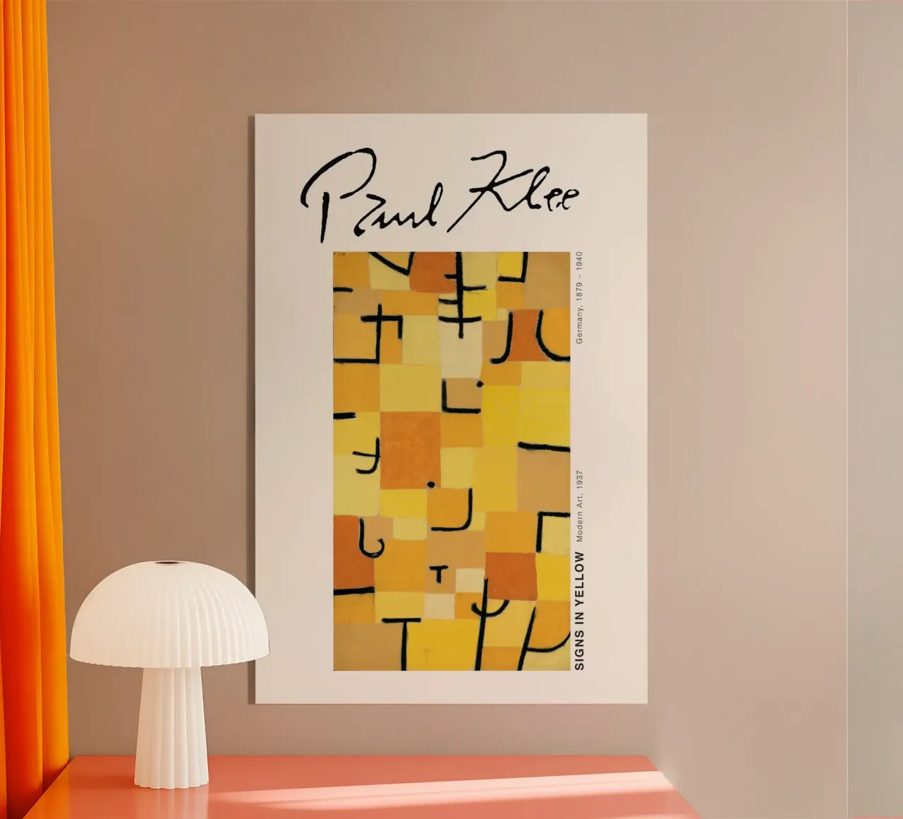 Paul Klee - Signos en amarillo metacrilato de Old Masters