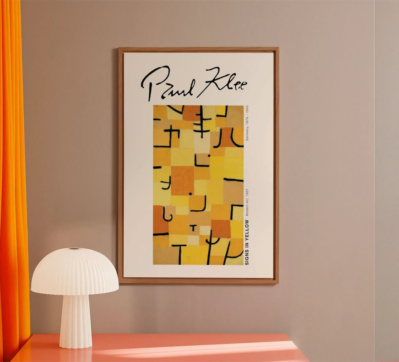 Paul Klee - Signes en jaune alu dibond de Old Masters