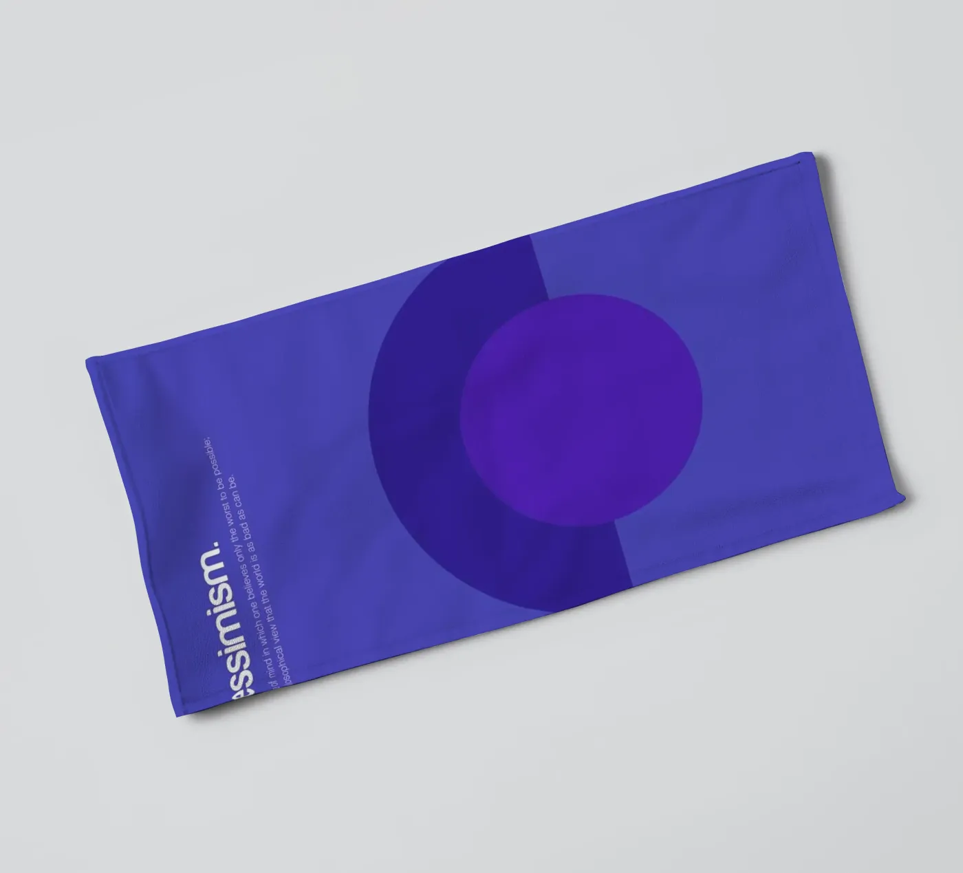 Pessimism towel by Genís Carreras