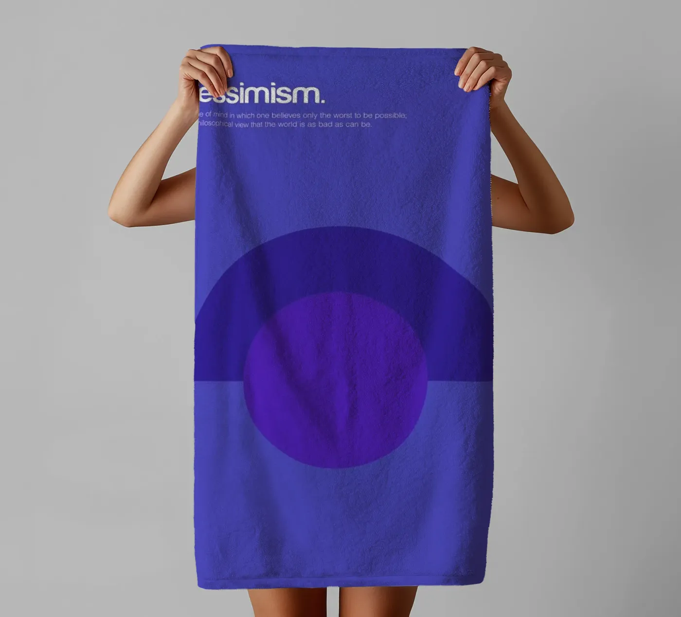 Pessimism towel by Genís Carreras