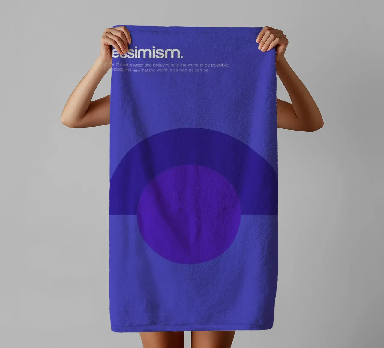 Pessimism badhanddoek van Genís Carreras