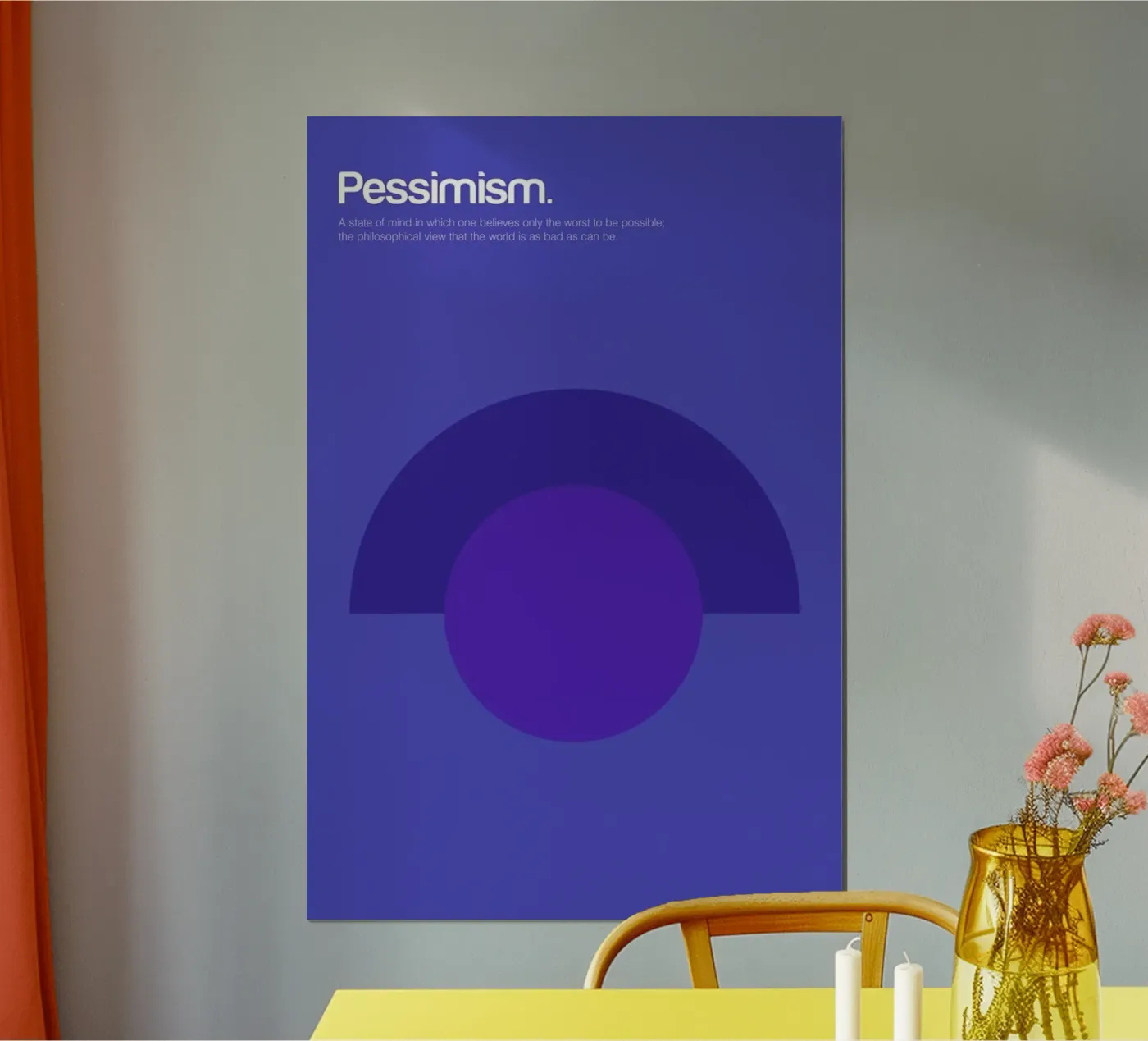 Pessimism poster da Genís Carreras