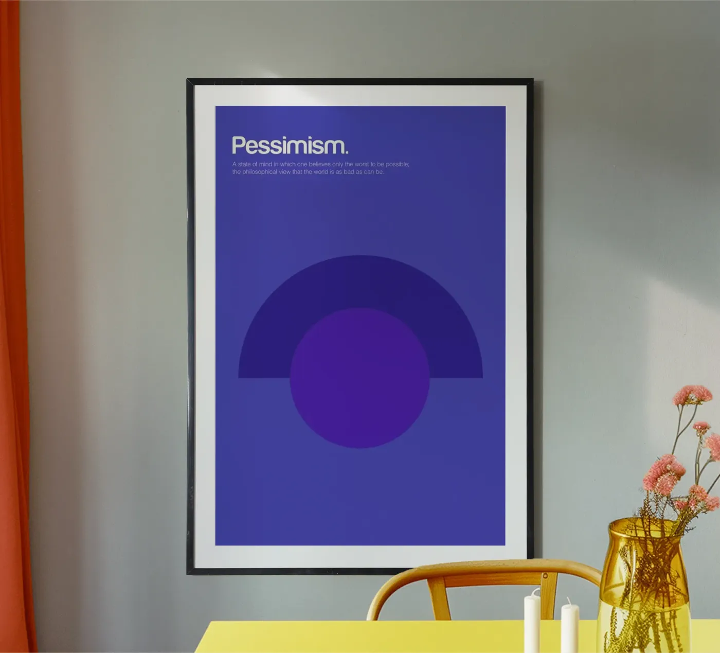 Pessimism poster da Genís Carreras