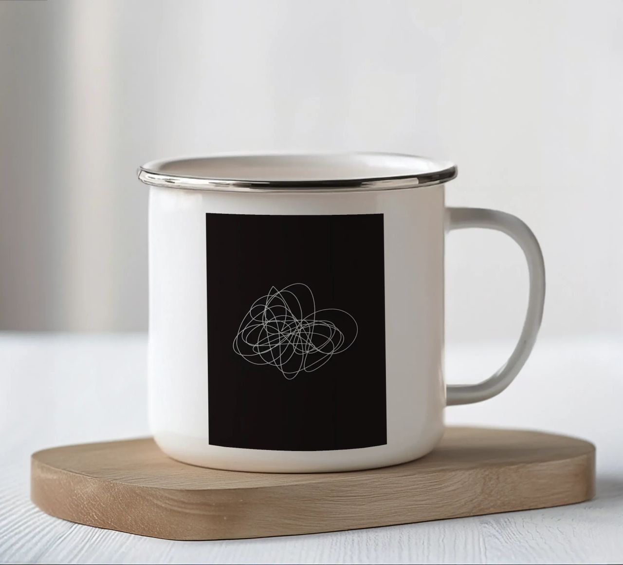linea grezza 2 tazza in smalto da Book