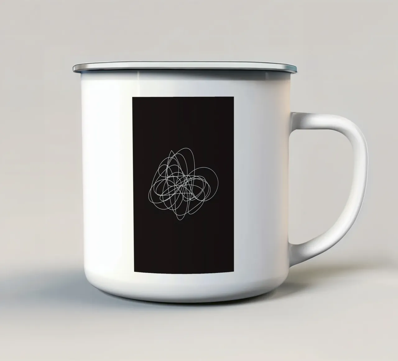 grobe Linie 2 Emaille Tasse von Book