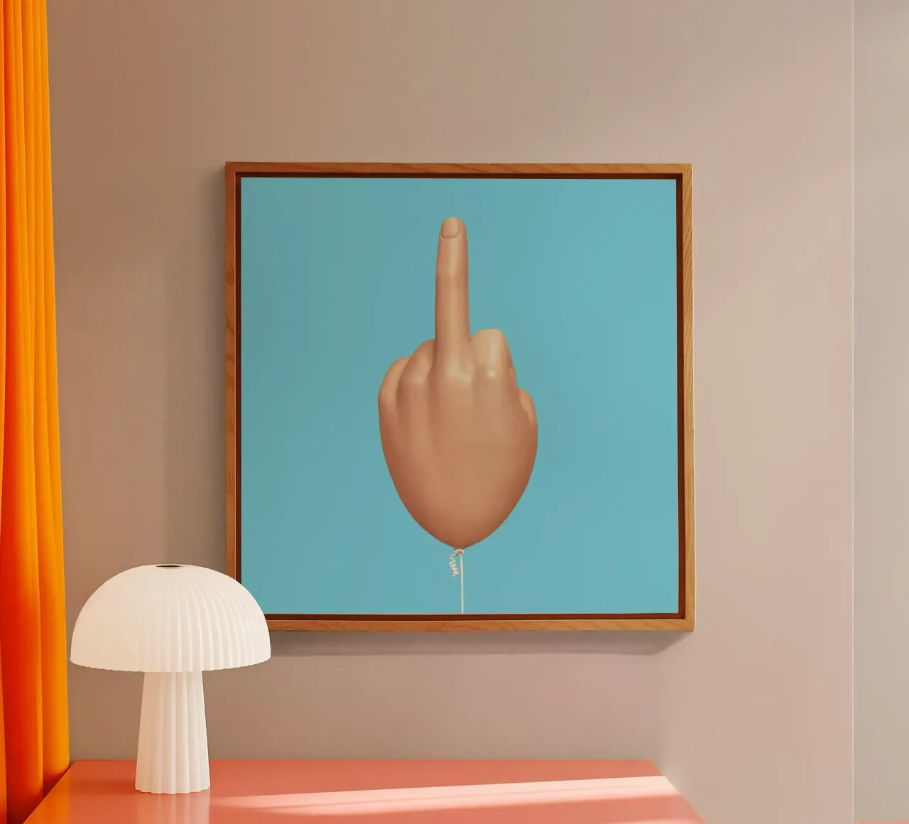 Middlefinger Balloon plexiglass da suckertom