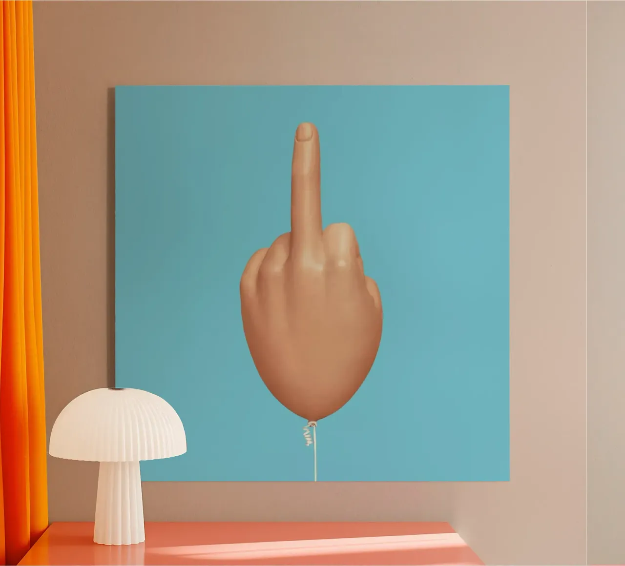 Middlefinger Balloon plexiglass da suckertom