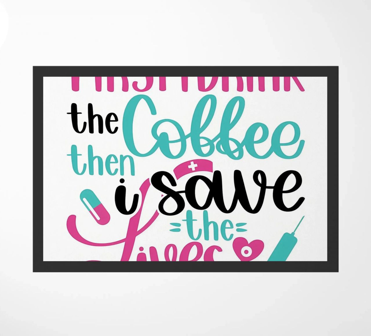 Caffè e poi salvo vite umane zerbino da Raegen