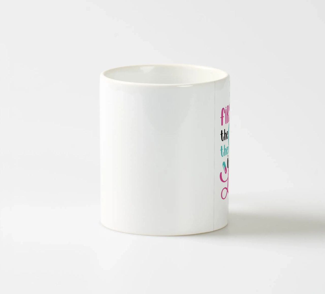 Caffè e poi salvo vite umane tazza in ceramica da Raegen