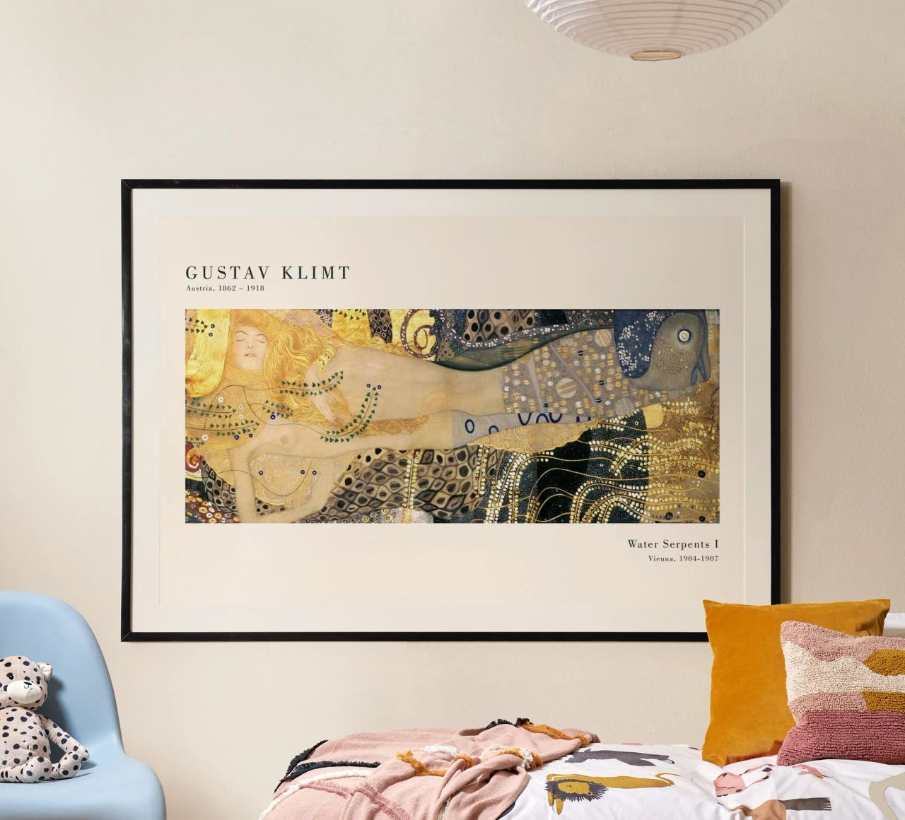 Gustav Klimt - Wasserschlangen I Poster von Old Masters