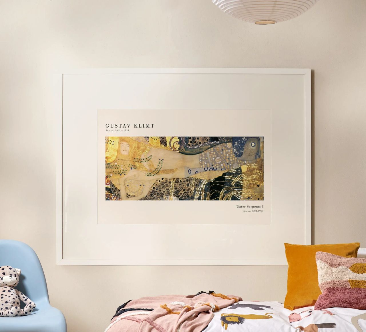 Gustav Klimt - Wasserschlangen I Poster von Old Masters