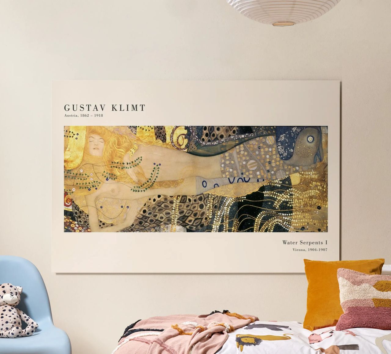Gustav Klimt - Wasserschlangen I Poster von Old Masters