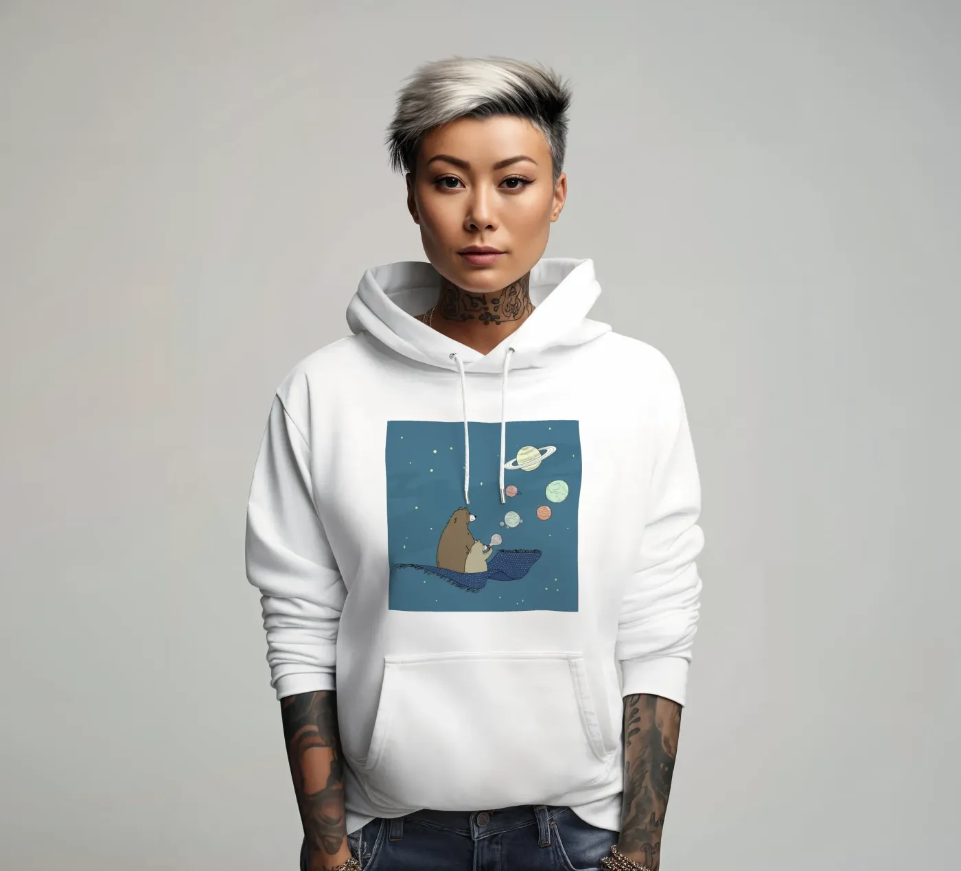 Bubbles hoodie by Christina Heitmann