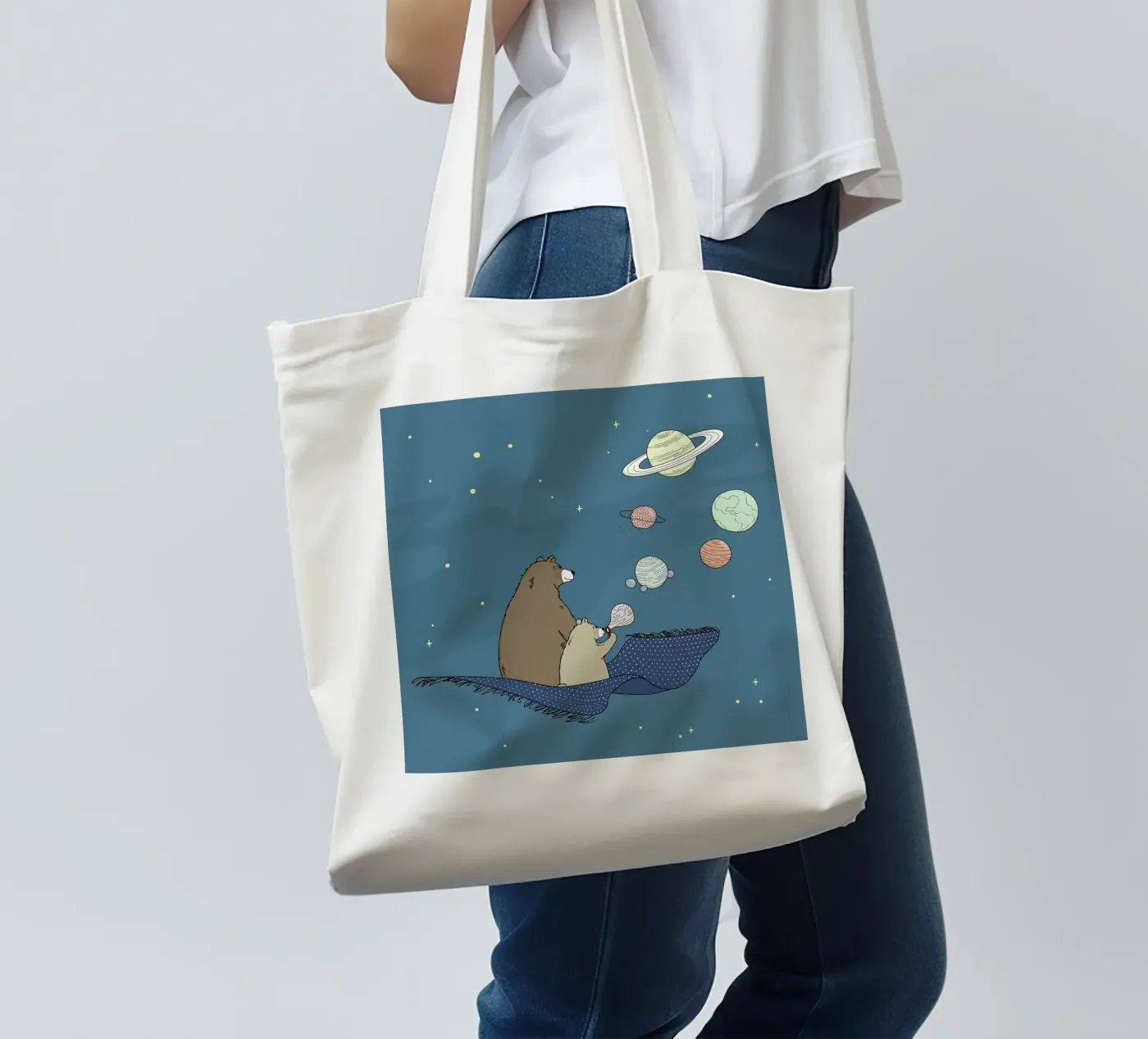 Bubbles tote bag by Christina Heitmann