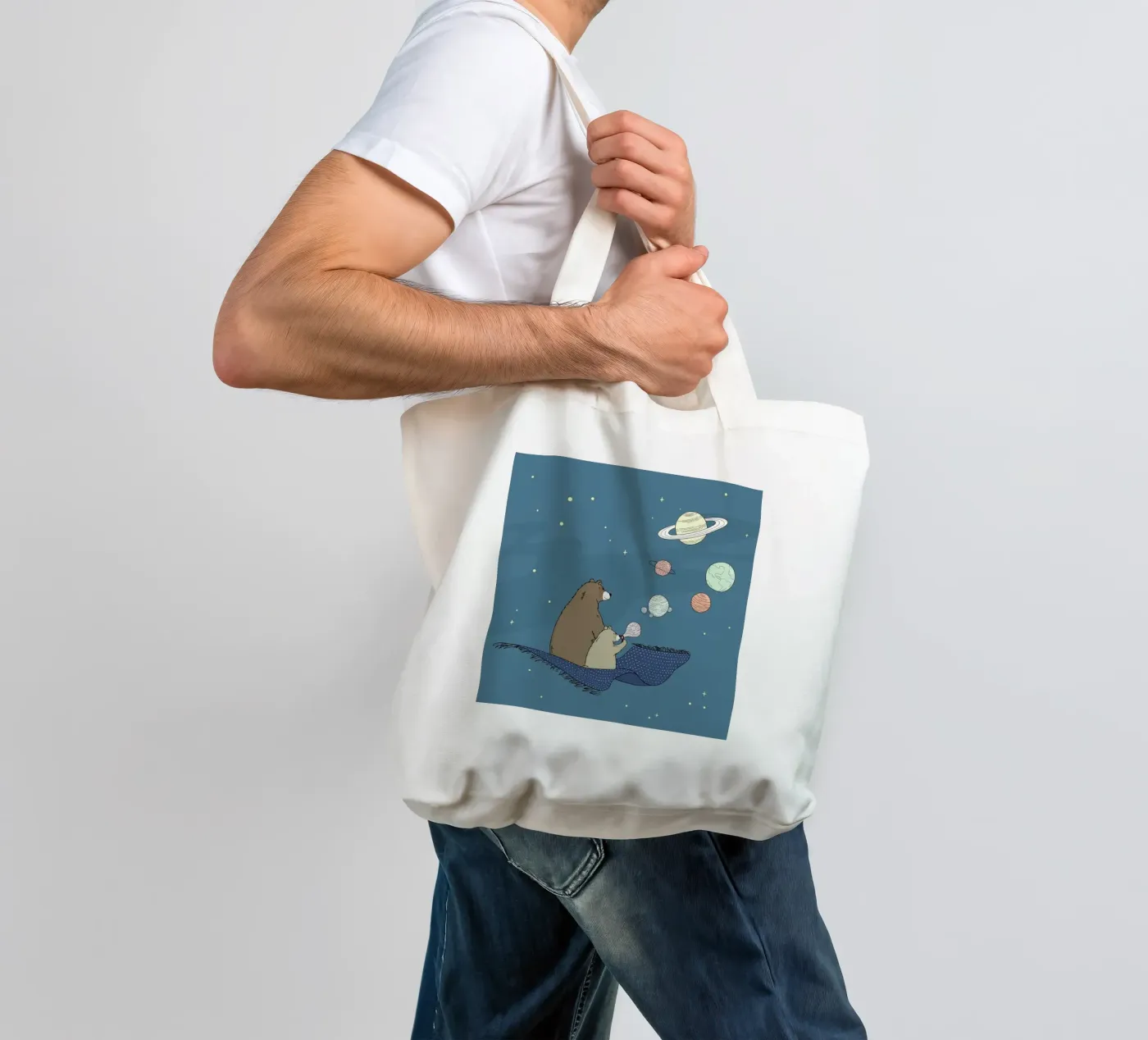 Bubbles tote bag by Christina Heitmann
