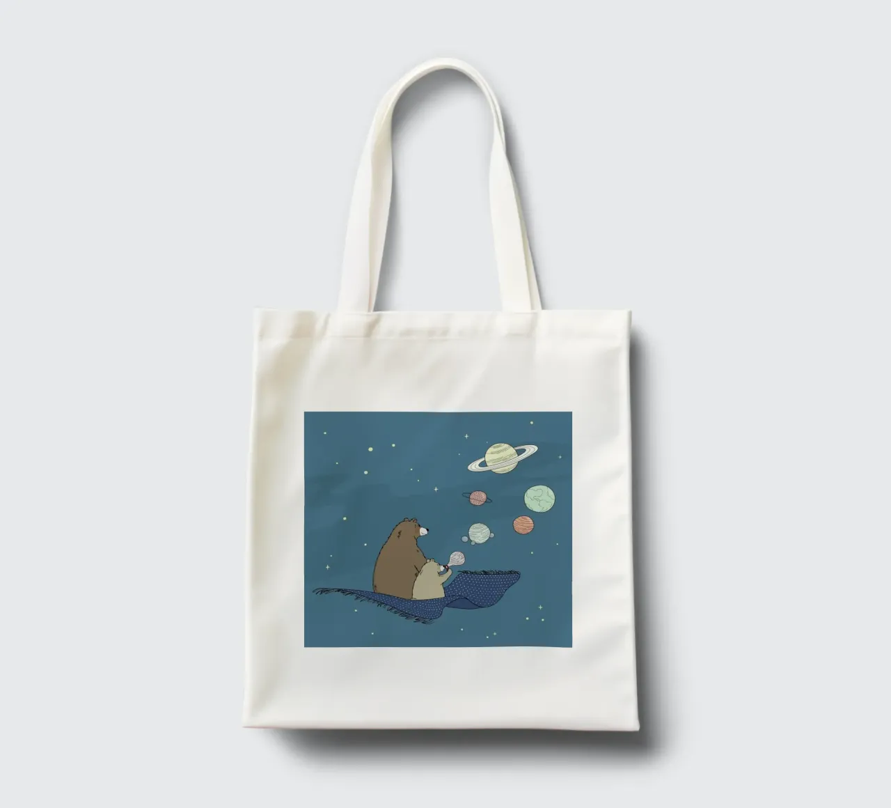 Bubbles borsa in juta da Christina Heitmann
