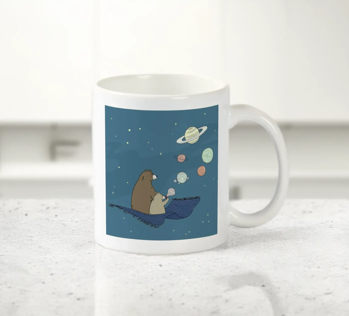 Bubbles Keramik Tasse von Christina Heitmann