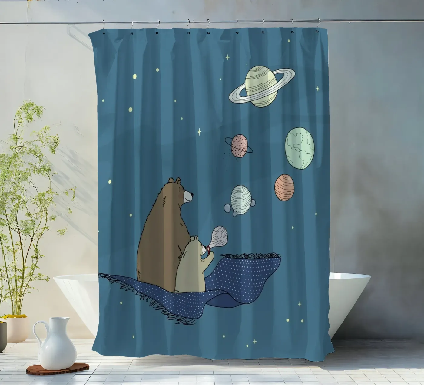 Bubbles douchegordijn van Christina Heitmann