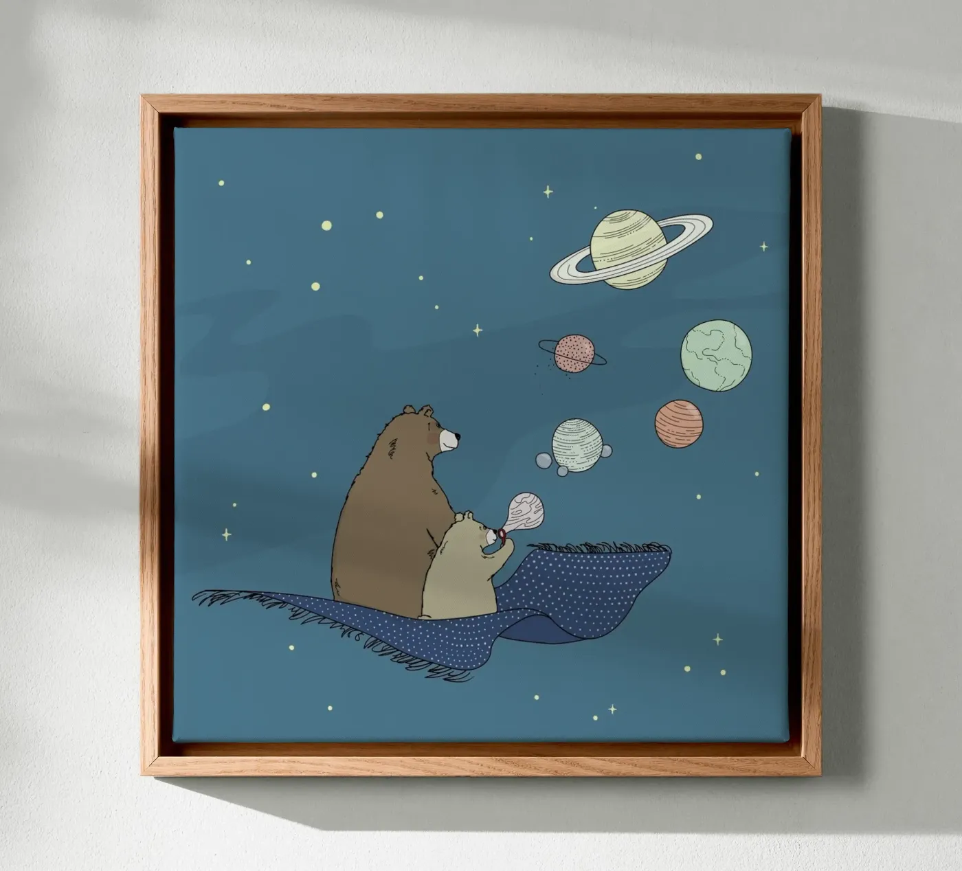 Bubbles canvas by Christina Heitmann