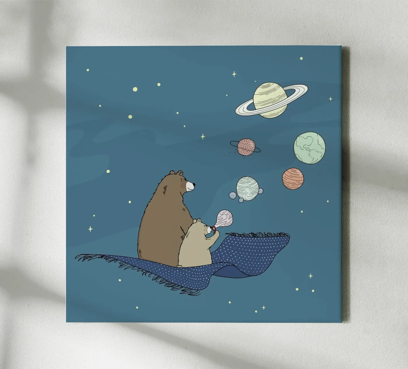 Bubbles canvas by Christina Heitmann