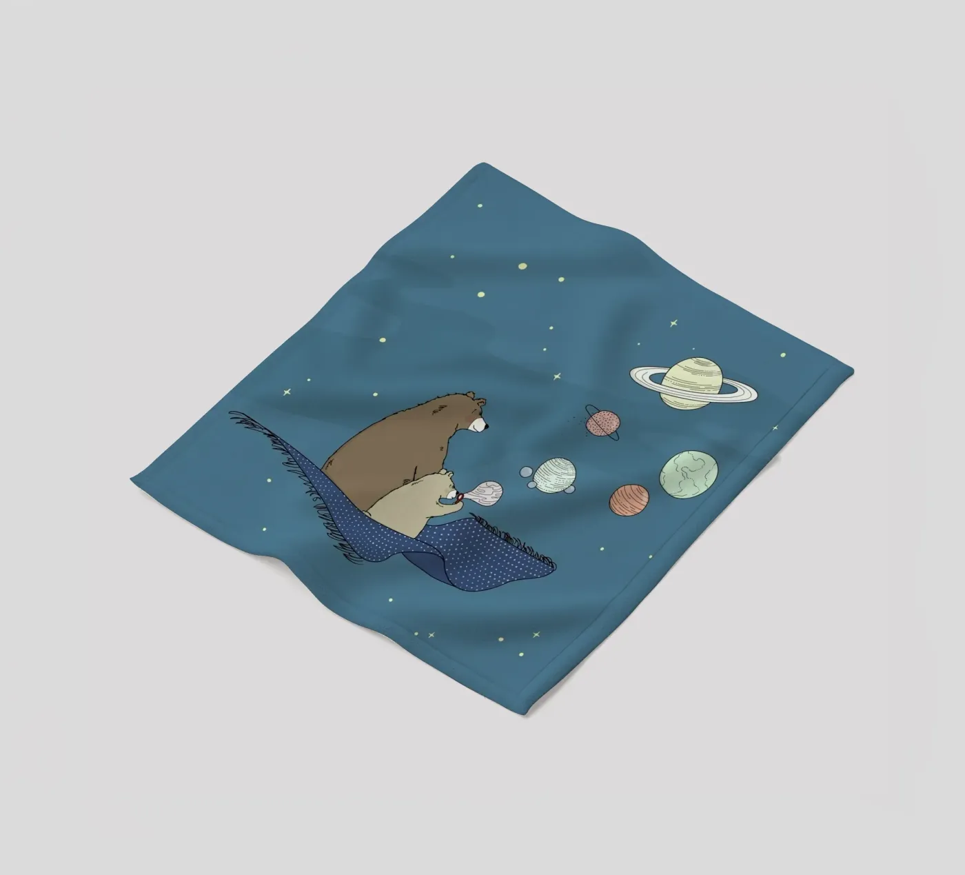 Bubbles fleece blanket by Christina Heitmann